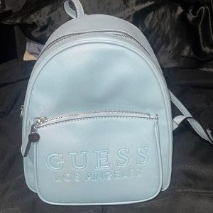 Light Blue Guess Mini Backpack